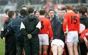 11 March 2007; Kieran McGeeney, Armagh, centre, gives a pre-match team talk. Allianz National Football League, Division 1B Round 4, Armagh v Derry, Oliver Plunkett Park, Crossmaglen, Co. Armagh. Picture credit: Oliver McVeigh / SPORTSFILE