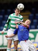 24 February 2007; Michael McClean, Donegal Celtic, in action against Peter Thompson, Linfield. Irish League, Linfield v Donegal Celtic, Windsor Park, Belfast, Co Antrim. Picture Credit: Oliver McVeigh / SPORTSFILE