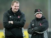 30 January 2007; Ulster A management team Gary Longwell and Terry McMaster. Ulster A v Munster A. Shawsbridge Rugby Ground, Belfast, Co. Antrim. Picture Credit: Oliver McVeigh / SPORTSFILE