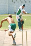 14 March 2007; Ireland's Eoin Morgan bats off a ball from Andre Botha during team training ahead of the teams opening game of ICC Cricket World Cup 2007 against Zimbabwe. Kensington Cricket Club, Kingston, Jamaica Picture credit: Pat Murphy / SPORTSFILE