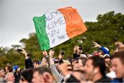 28 September 2014; An Irish flag during the Singles Matches. The 2014 Ryder Cup, Final Day. Gleneagles, Scotland. Picture credit: Matt Browne / SPORTSFILE