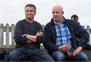 28 September 2014; Newly appointed joint Mayo managers Noel Connelly, left, and Pat Holmes look on from the stand during the game between Castlebar Mitchels and Garrymore. Mayo County Senior Football Championship, Semi-Final, Castlebar Mitchels v Garrymore, Elverys MacHale Park, Castlebar, Co. Mayo. Picture credit: David Maher / SPORTSFILE