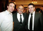 3 March 2007; Enda McNulty, Dessie Ryan and Karl Oakes during the Captains Table Dinner at the close of the 2007 Sigerson Cup. Queen's University, Belfast, Co. Antrim. Picture credit: Oliver McVeigh / SPORTSFILE
