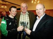 3 March 2007; Queens captain Daniel McCartan and Moss Keane during the Captains Table Dinner at the close of the 2007 Sigerson Cup. Queen's University, Belfast, Co. Antrim. Picture credit: Oliver McVeigh / SPORTSFILE