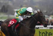 16 March 2007; Drombeag, with John Thomas McNamara up, on their way to winning the Christie's Foxhunter Chase Challenge Cup. Cheltenham Racing Festival, Prestbury Park, Cheltenham, England. Photo by Sportsfile *** Local Caption ***