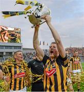 27 September 2014; Kilkenny's Aidan Fogarty celebrates with the Liam MacCarthy cup after the game. GAA Hurling All Ireland Senior Championship Final Replay, Kilkenny v Tipperary. Croke Park, Dublin. Picture credit: Piaras Ó Mídheach / SPORTSFILE