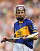 27 September 2014; Carla O'Neill, St.Michaels P.S Randalstown, Antrim, representing Tipperary, during the INTO/RESPECT Exhibition GoGames. Croke Park, Dublin. Picture credit: David Maher / SPORTSFILE