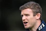 29 September 2014; Leinster's Gordon D'Arcy arrives for squad training ahead of their Guinness Pro 12, Round 5, match against Munster on Saturday. Leinster Rugby Squad Training, Rosemount, UCD, Belfield, Dublin. Picture credit: Ramsey Cardy / SPORTSFILE