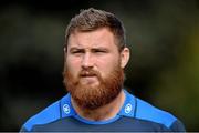 29 September 2014; Leinster's Sean McCarthy arrives for squad training ahead of their Guinness Pro 12, Round 5, match against Munster on Saturday. Leinster Rugby Squad Training, Rosemount, UCD, Belfield, Dublin. Picture credit: Ramsey Cardy / SPORTSFILE