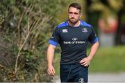 29 September 2014; Leinster's Jack Conan arrives for squad training ahead of their Guinness Pro 12, Round 5, match against Munster on Saturday. Leinster Rugby Squad Training, Rosemount, UCD, Belfield, Dublin. Picture credit: Ramsey Cardy / SPORTSFILE