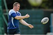 29 September 2014; Leinster's Peter Dooley in action during squad training ahead of their Guinness Pro 12, Round 5, match against Munster on Saturday. Leinster Rugby Squad Training, Rosemount, UCD, Belfield, Dublin. Picture credit: Ramsey Cardy / SPORTSFILE