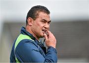 29 September 2014; Connacht heah coach Pat Lam during squad training ahead of their Guinness Pro 12, Round 5, match against Cardiff Blues on Friday. Connacht Rugby Squad Training, Rosemount, Sportsground, Galway. Picture credit: Barry Cregg / SPORTSFILE