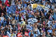 28 September 2014; Dublin supporters ahead at the TG4 All-Ireland Ladies Football Finals Day. Croke Park, Dublin. Picture credit: Ramsey Cardy / SPORTSFILE