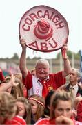 28 September 2014; A Cork supporter at the TG4 All-Ireland Ladies Football Finals Day. Croke Park, Dublin. Picture credit: Ramsey Cardy / SPORTSFILE