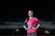 30 September 2014; International Middle Distance Athlete Ciara Mageean along with Dunboyne AC Fit4Youth Group launches the Forest Feast sponsorship of the Athletics Ireland Fit4Youth Programme. Pictured at the launch is Ciara Mageean. Dunboyne A.C, Dunboyne, Co. Meath. Picture credit: Ramsey Cardy / SPORTSFILE