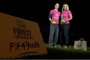 30 September 2014; International Middle Distance Athlete Ciara Mageean along with Dunboyne AC Fit4Youth Group launches the Forest Feast sponsorship of the Athletics Ireland Fit4Youth Programme. Pictured at the launch are Ciara Mageean, left, and Christine Whelan, National Sales Manager, Forest Feast. Dunboyne A.C, Dunboyne, Co. Meath. Picture credit: Ramsey Cardy / SPORTSFILE
