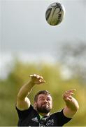 30 September 2014; Munster's Duncan Casey throws into a lineout during squad training ahead of their Guinness PRO12, Round 5, match against Leinster on Saturday. Munster Rugby Squad Training, University of Limerick, Limerick. Picture credit: Diarmuid Greene / SPORTSFILE