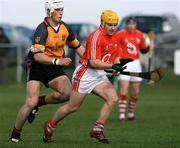 18 March 2007; Joe Deane, Cork, in action against Gareth Johnston, Down. Down v Cork, Allianz National Hurling League, Division 1A, Round 3, Ballygalget, Co. Down. Picture credit: Oliver McVeigh / SPORTSFILE