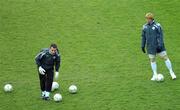 20 March 2007; Goalkeeper Shay Given and Paul McShane during Republic of Ireland squad training. Croke Park, Dublin. Picture credit: Brian Lawless / SPORTSFILE