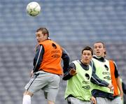 21 March 2007; Republic of Ireland's Alan Quinn in action against Steve Finnan and Richard Dunne during squad training. Croke Park, Dublin. Picture credit: David Maher / SPORTSFILE