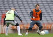 21 March 2007; Republic of Ireland's Aiden McGeady in action against Lee Carsley during squad training. Croke Park, Dublin. Picture credit: David Maher / SPORTSFILE