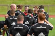 30 September 2014; Munster's Paul O'Connell and head coach Anthony Foley speak to players during squad training ahead of their Guinness PRO12, Round 5, match against Leinster on Saturday. Munster Rugby Squad Training, University of Limerick, Limerick. Picture credit: Diarmuid Greene / SPORTSFILE