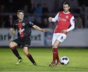 30 September 2014; Keith Fahey, St Patrick’s Athletic, in action against Keith Buckley, Bohemians. SSE Airtricity League Premier Division, St Patrick’s Athletic v Bohemians. Richmond Park, Dublin. Picture credit: David Maher / SPORTSFILE