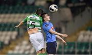 30 September 2014; Robert Bayly, Shamrock Rovers, in action against Ayman Ben Mohomad, UCD. SSE Airtricity League Premier Division, Shamrock Rovers v UCD. Tallaght Stadium, Tallaght, Co. Dublin. Picture credit: Barry Cregg / SPORTSFILE