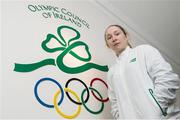 30 September 2014; The Olympic Council of Ireland, in association with the IOC’s Olympic Solidarity programme, has announced scholarship support worth over €100,000 to help selected Irish athletes prepare for the Rio Olympic Games. Eight athletes in seven sports will benefit from the scholarship scheme, which will give the nominated athletes a monthly grant towards vital training and preparation costs in their quest to qualify for the Olympic Games in Rio 2016. In attendance at the announcement is Lisa Kearney, judo. Rio Olympic Scholarship Presentation by The Olympic Council of Ireland, Olympic House, Harbour Road, Howth, Co. Dublin. Picture credit: Brendan Moran / SPORTSFILE