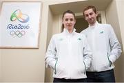 30 September 2014; The Olympic Council of Ireland, in association with the IOC’s Olympic Solidarity programme, has announced scholarship support worth over €100,000 to help selected Irish athletes prepare for the Rio Olympic Games. Eight athletes in seven sports will benefit from the scholarship scheme, which will give the nominated athletes a monthly grant towards vital training and preparation costs in their quest to qualify for the Olympic Games in Rio 2016. In attendance at the announcement are Chloe Magee and Sam Magee, badminton. Rio Olympic Scholarship Presentation by The Olympic Council of Ireland, Olympic House, Harbour Road, Howth, Co. Dublin. Picture credit: Brendan Moran / SPORTSFILE