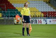 30 September 2014; Assistant referee Paula Brady during the game. SSE Airtricity League Premier Division, Shamrock Rovers v UCD. Tallaght Stadium, Tallaght, Co. Dublin. Picture credit: Barry Cregg / SPORTSFILE