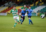 30 September 2014; Gary McCabe, Shamrock Rovers, takes a successful penalty kick to score his sides third goal of the game. SSE Airtricity League Premier Division, Shamrock Rovers v UCD. Tallaght Stadium, Tallaght, Co. Dublin. Picture credit: Barry Cregg / SPORTSFILE