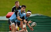 30 September 2014; Munster's Conor Murray in action during squad training ahead of their Guinness PRO12, Round 5, match against Leinster on Saturday. Munster Rugby Squad Training, University of Limerick, Limerick. Picture credit: Diarmuid Greene / SPORTSFILE