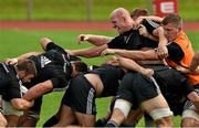 30 September 2014; Munster players including Paul O'Connell and Darragh Moloney contest a maul during squad training ahead of their Guinness PRO12, Round 5, match against Leinster on Saturday. Munster Rugby Squad Training, University of Limerick, Limerick. Picture credit: Diarmuid Greene / SPORTSFILE