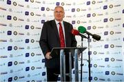 1 October 2014; Ulster Rugby CEO Shane Logan in attendance at the launch of Game for Anto: Tackling MND Together, a game between an All-Star Ulster Select and Dublin to be played at the Kingspan Stadium, Ravenhill Park, Belfast. Picture credit: John Dickson / SPORTSFILE