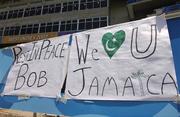 22 March 2007; A general view of messages from Pakistan supporters in Sabina Park, Kingston, Jamaica. Picture credit: Pat Murphy / SPORTSFILE