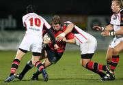 23 March 2007; Jerry Flannery, Munster, is tackled by David Humphreys and Justin Fitzpatrick, Ulster. Magners League, Ulster v Munster, Ravenhill Park, Belfast, Co. Antrim. Picture credit: Oliver McVeigh / SPORTSFILE