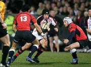23 March 2007; David Humphreys, Ulster, in action against Lifeimi Mafi and Jeremy Manning, Munster. Magners League, Ulster v Munster, Ravenhill Park, Belfast, Co. Antrim. Picture credit: Oliver McVeigh / SPORTSFILE