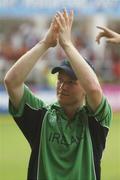 23 March 2007; Ireland's Eoin Morgan salutes the fans after defeat to the West Indies. ICC Cricket World Cup, Group D, Ireland v West Indies, Sabina Park, Kingston, Jamaica. Picture credit: Pat Murphy / SPORTSFILE