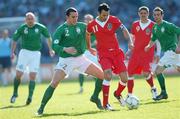 24 March 2007; Ryan Giggs, Wales, in action against John O'Shea, Republic of Ireland. 2008 European Championship Qualifier, Republic of Ireland v Wales, Croke Park, Dublin. Picture credit: Brian Lawless / SPORTSFILE