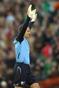 24 March 2007; Republic of Ireland goalkeeper Shay Given celebrates at the final whistle. 2008 European Championship Qualifier, Republic of Ireland v Wales, Croke Park, Dublin. Picture credit: Brian Lawless / SPORTSFILE