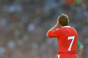 24 March 2007; A dejected Craig Bellamy, Wales, toward the end of the match. 2008 European Championship Qualifier, Republic of Ireland v Wales, Croke Park, Dublin. Picture credit: Brian Lawless / SPORTSFILE