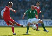 24 March 2007; Lee Carsley, Republic of Ireland, in action against Carl Robinson, Wales. 2008 European Championship Qualifier, Republic of Ireland v Wales, Croke Park, Dublin. Picture credit: Brian Lawless / SPORTSFILE