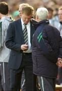 24 March 2007; Republic of Ireland manager Steve Staunton checks his phone before the match. 2008 European Championship Qualifier, Republic of Ireland v Wales, Croke Park, Dublin. Picture credit: Brian Lawless / SPORTSFILE