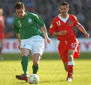 24 March 2007; Steve Finnan, Republic of Ireland, in action against Ryan Giggs, Wales. 2008 European Championship Qualifier, Republic of Ireland v Wales, Croke Park, Dublin. Picture credit: Brian Lawless / SPORTSFILE