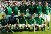 24 March 2007;  Republic of Ireland team, back row left to right, Jonathan Douglas, Steve Finnan, Kevin Kilbane, John O'Shea, Richard Dunne and Paul McShane, front row left to right, Robbie Keane, Shay Given, Lee Carsley, Damien Duff and Stephen Ireland. 2008 European Championship Qualifier, Republic of Ireland v Wales, Croke Park, Dublin. Picture credit: David Maher / SPORTSFILE