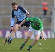 25 March 2007; Maurice O'Brien, Limerick, in action against Tommy Moore, Dublin. Allianz National Hurling League, Division 1B, Round 4, Limerick v Dublin, Gaelic Grounds, Limerick. Picture credit: Kieran Clancy / SPORTSFILE