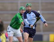 25 March 2007; Michael Carton, Dublin, in action against Maurice O'Brien, Limerick. Allianz National Hurling League, Division 1B, Round 4, Limerick v Dublin, Gaelic Grounds, Limerick. Picture credit: Kieran Clancy / SPORTSFILE