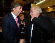 23 March 2007; Former Republic of Ireland International Eamon Dunphy, right, with FAI Chief Executive John Delaney, attends an International dinner hosted by the Football Association of Ireland. Burlington Hotel, Dublin. Picture credit: David Maher / SPORTSFILE