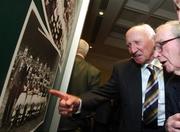 23 March 2007; Tommy Hamilton, left, and Johnny McGowan attend an International dinner hosted by the Football Association of Ireland. Burlington Hotel, Dublin. Picture credit: David Maher / SPORTSFILE